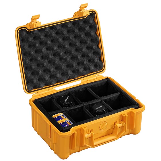 B&W outdoor.cases Type 30, orange with padded dividers